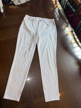 Nike slim fit golf pants mid rise zip fly Dri Fit size 6
